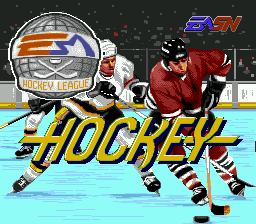 EA HOCKEY title screen for Sega Mega Drive
